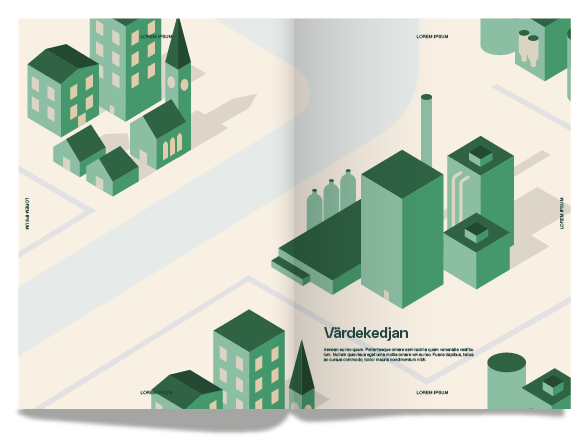 Exempel på geografiska ilustrationer i en Power Point