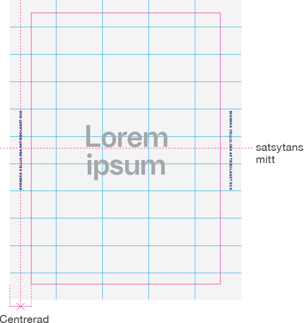 Sidfot: placering – stående format